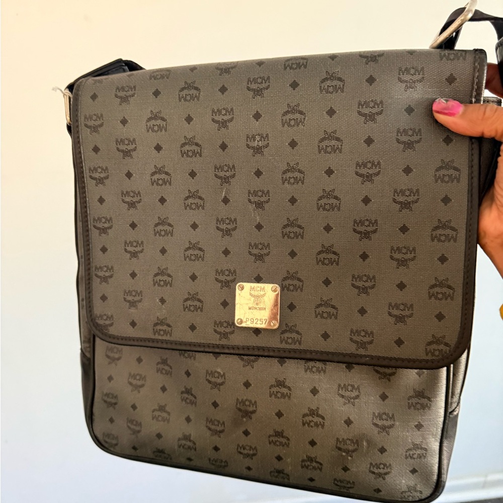 MCM Black and Gray Crossbody Bag - Picture 2 of 12